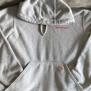 Carhartt Light Gray unisex Pullover Hoodie